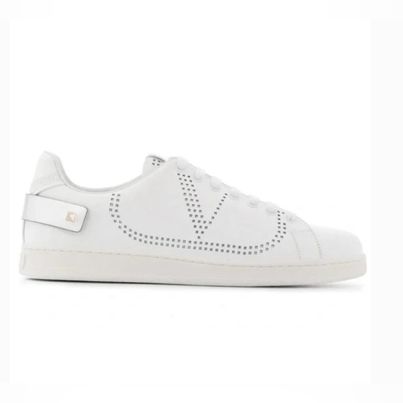 Valentino Garavani Other - Valentino Garavani V logo perforated low top sneakers white